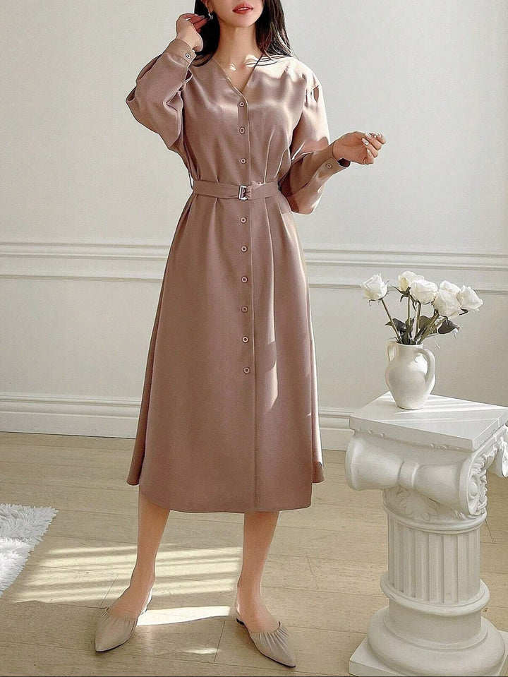 SHEIN Maxi ruha, barna