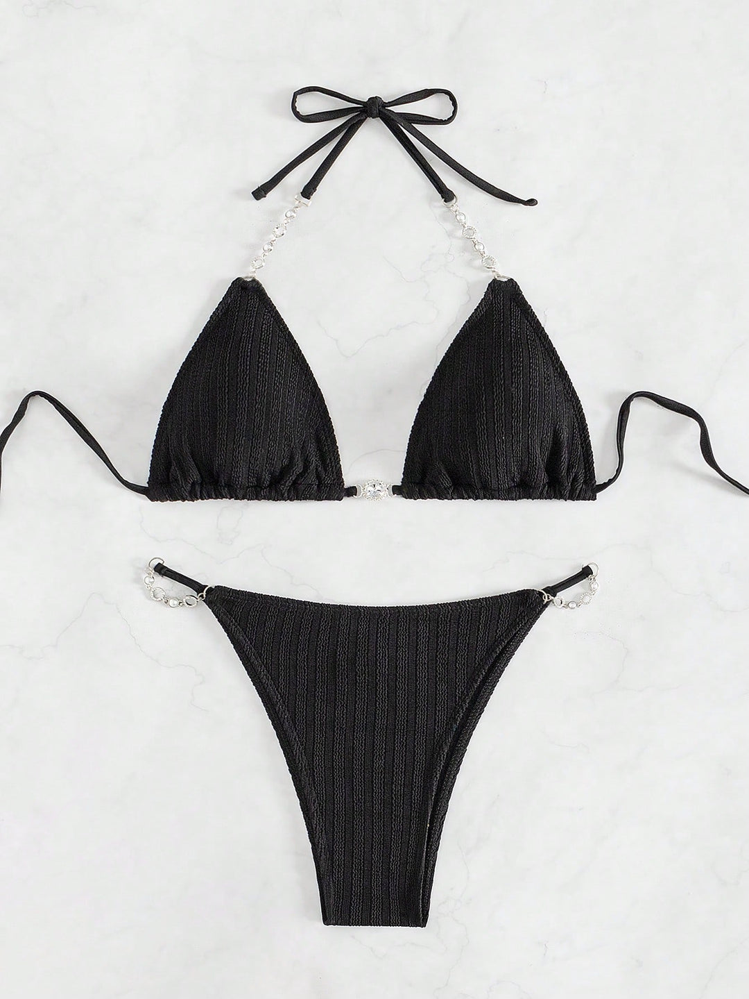 Set bikini SHEIN, negru