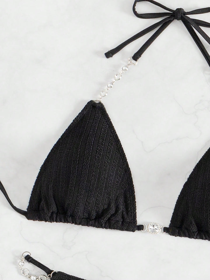 Set bikini SHEIN, negru