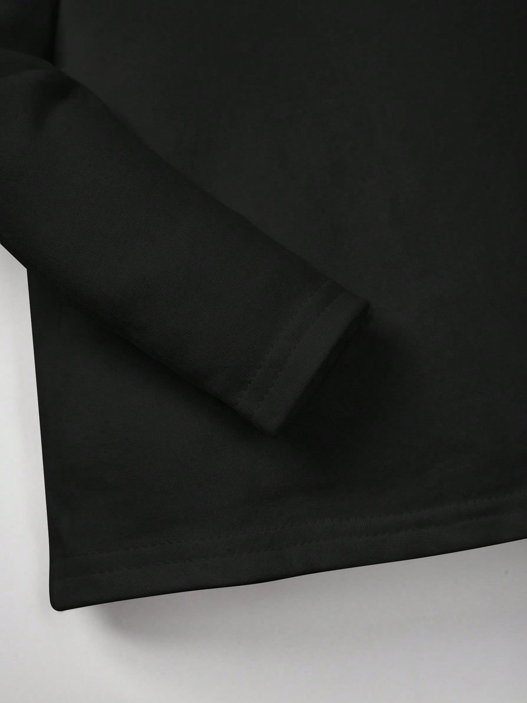 Tricou cu mânecă lungă SHEIN, negru