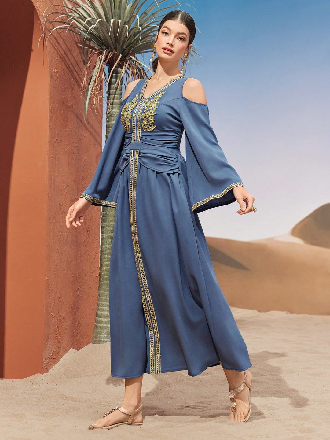 Rochie maxi SHEIN, albastru