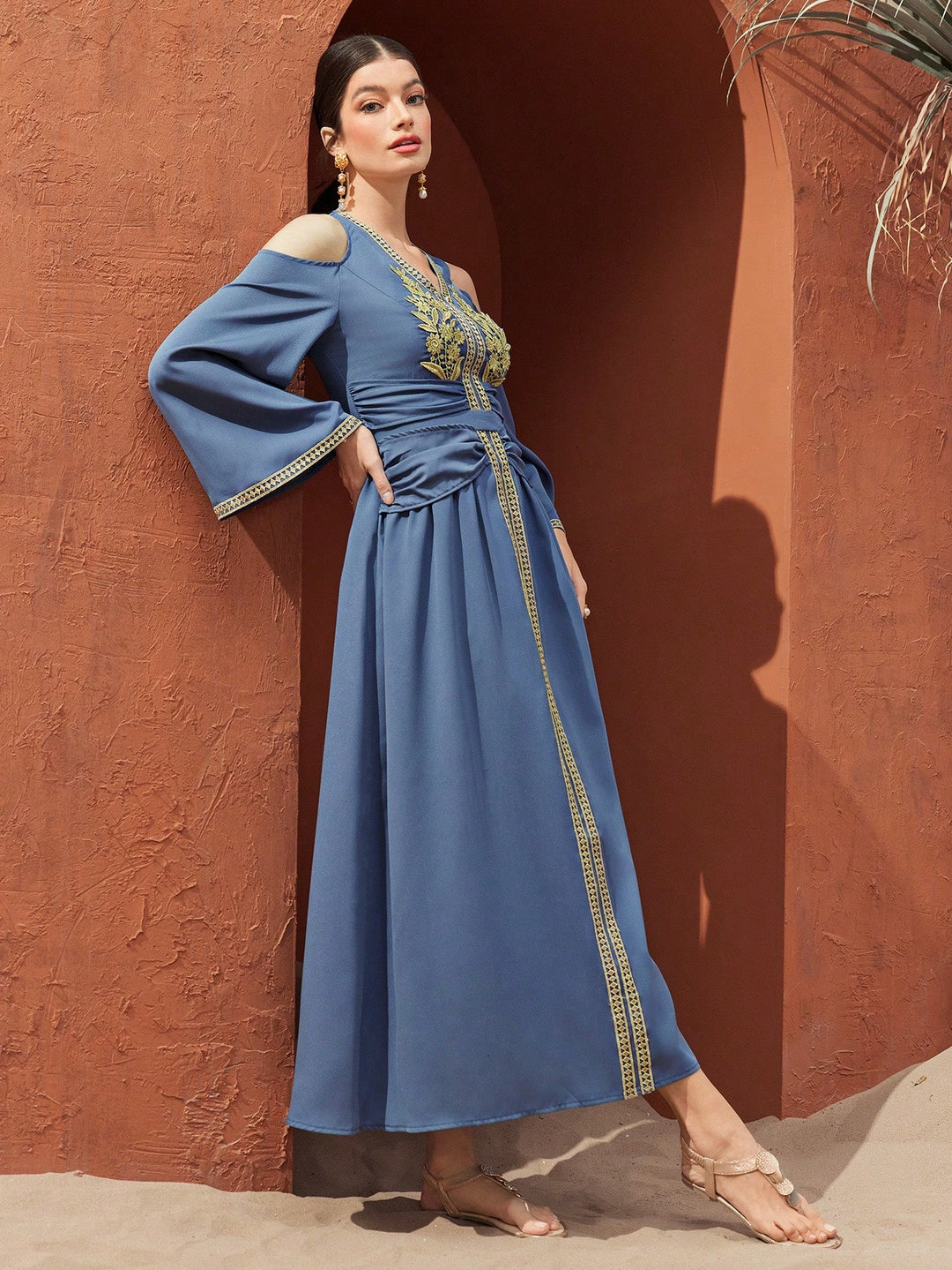 Rochie maxi SHEIN, albastru