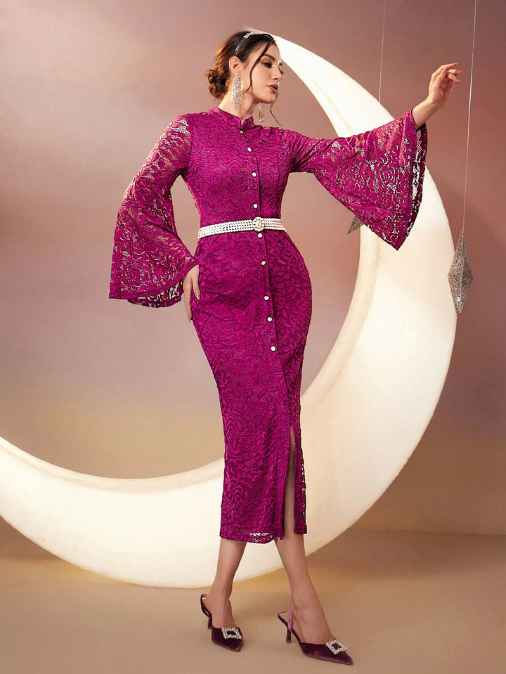 Rochie maxi SHEIN, vișiniu