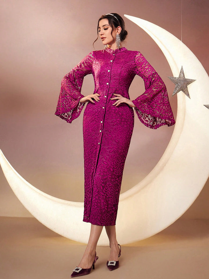 Rochie maxi SHEIN, vișiniu