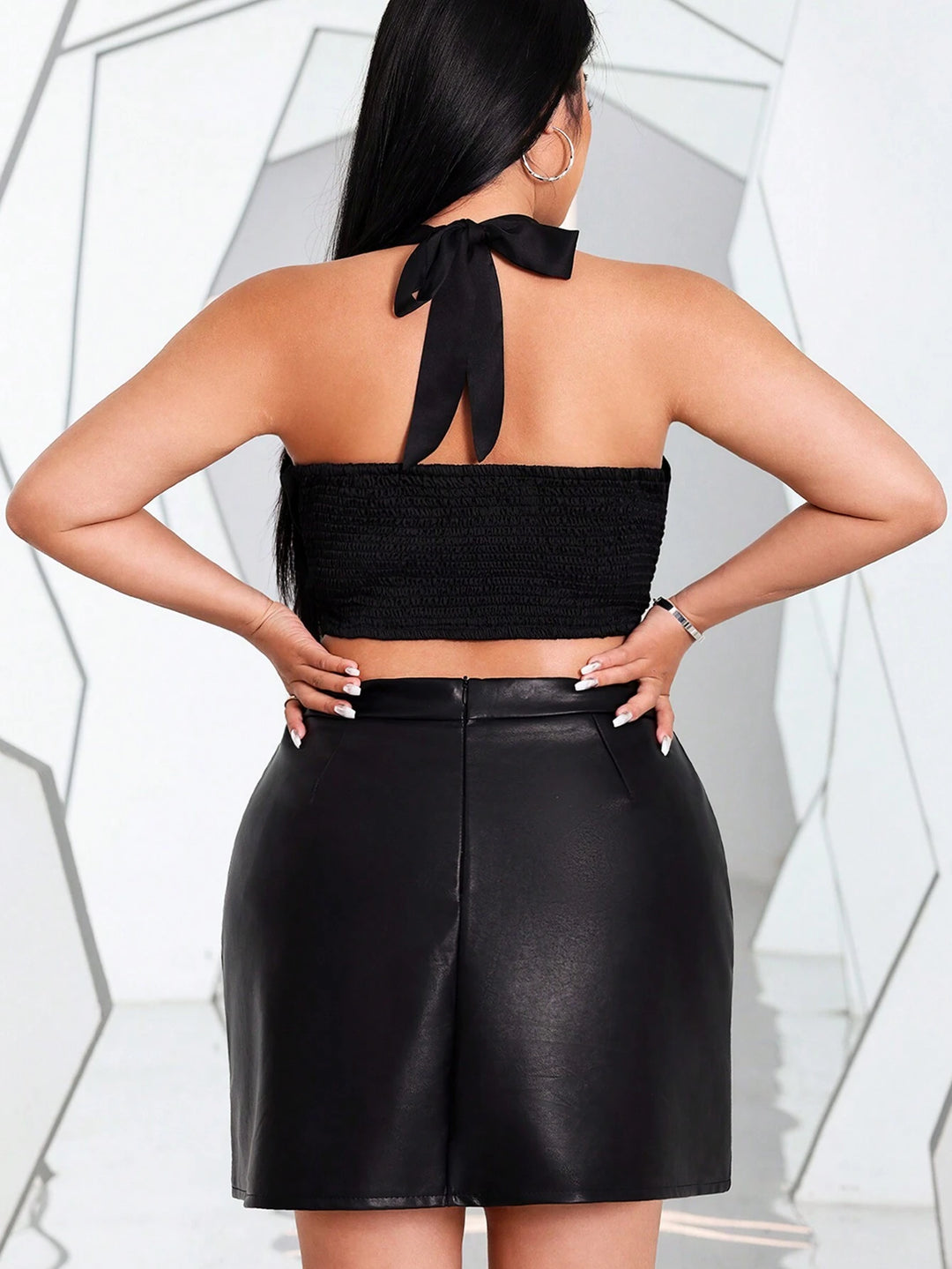 Top SHEIN, negru