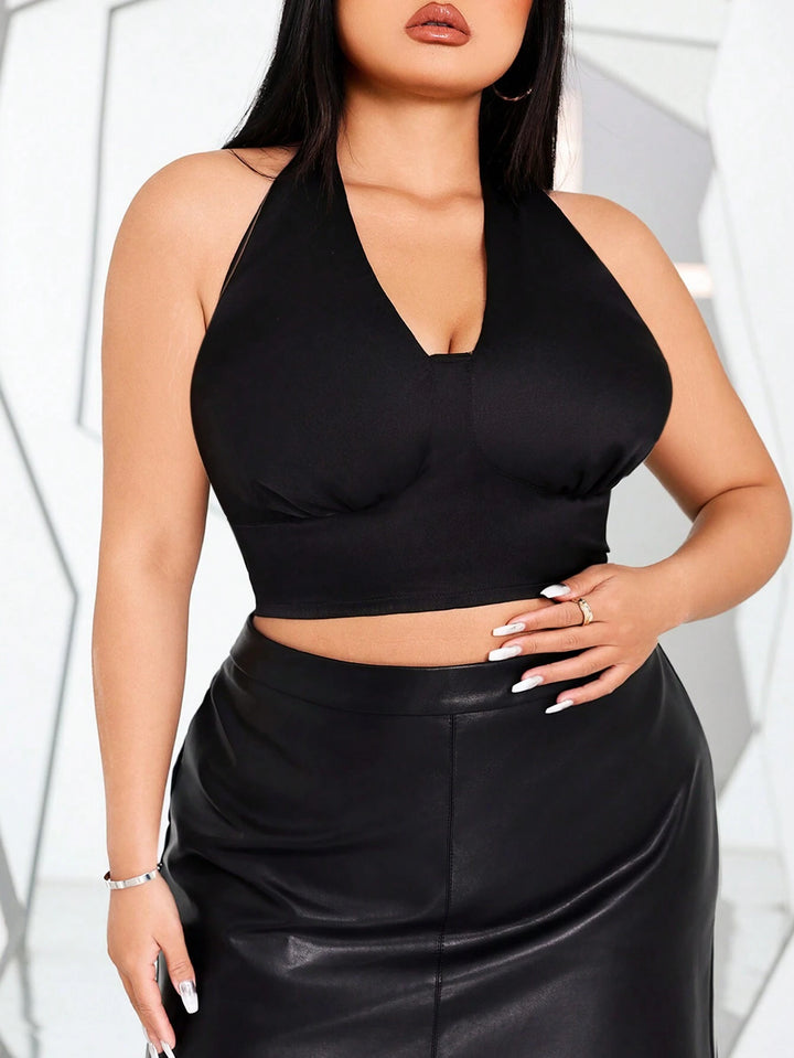 Top SHEIN, negru