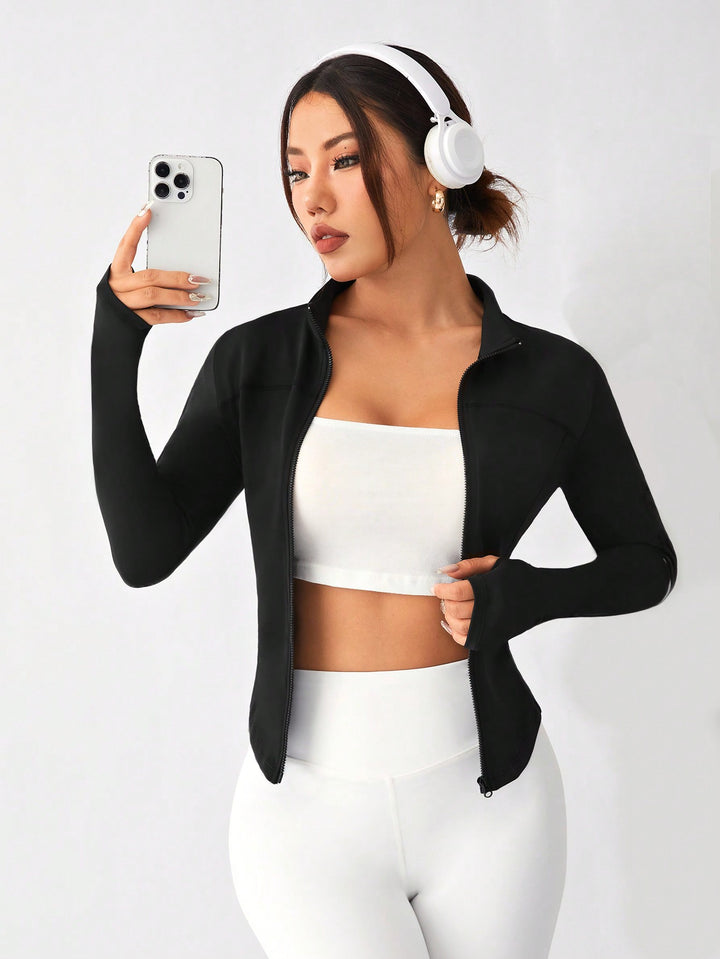 Jachetă sport SHEIN, negru