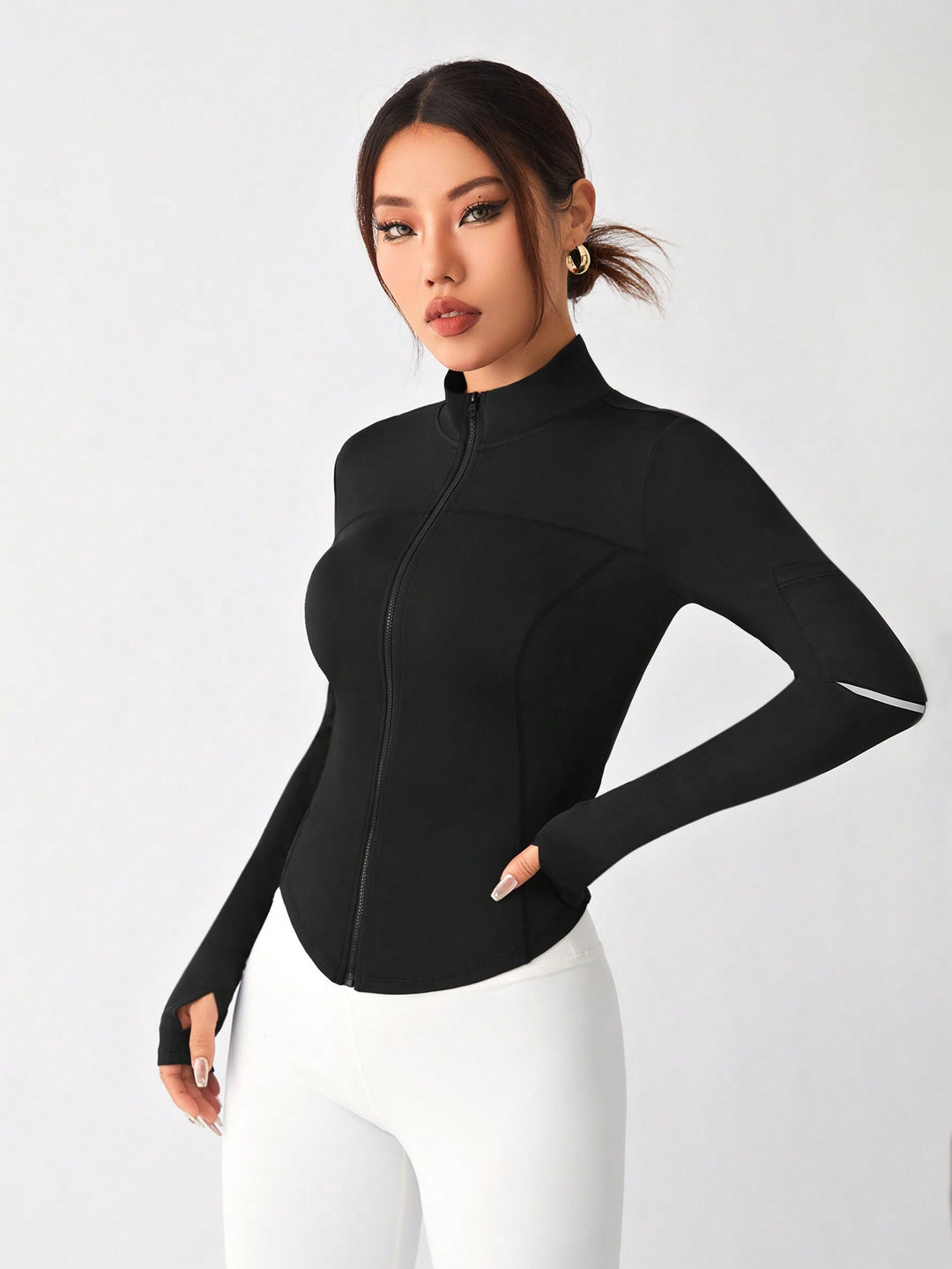 Jachetă sport SHEIN, negru