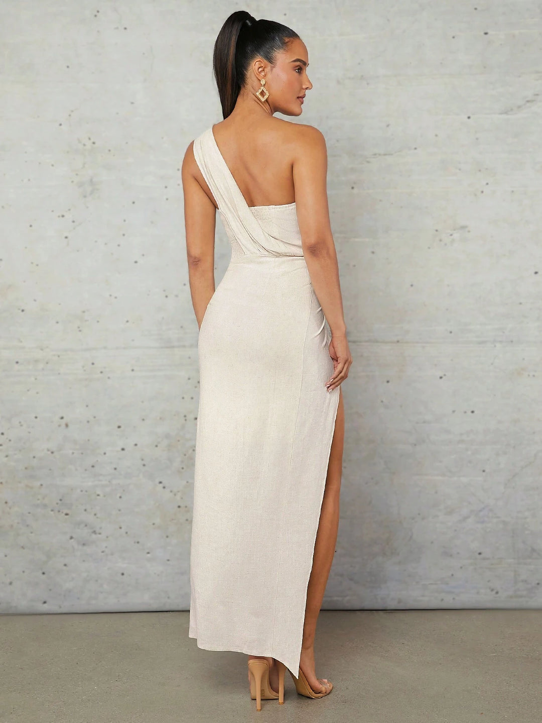 Rochie midi SHEIN, bej