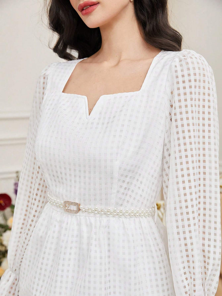 SHEIN maxi ruha, fehér