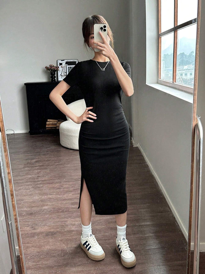Rochie midi SHEIN, negru