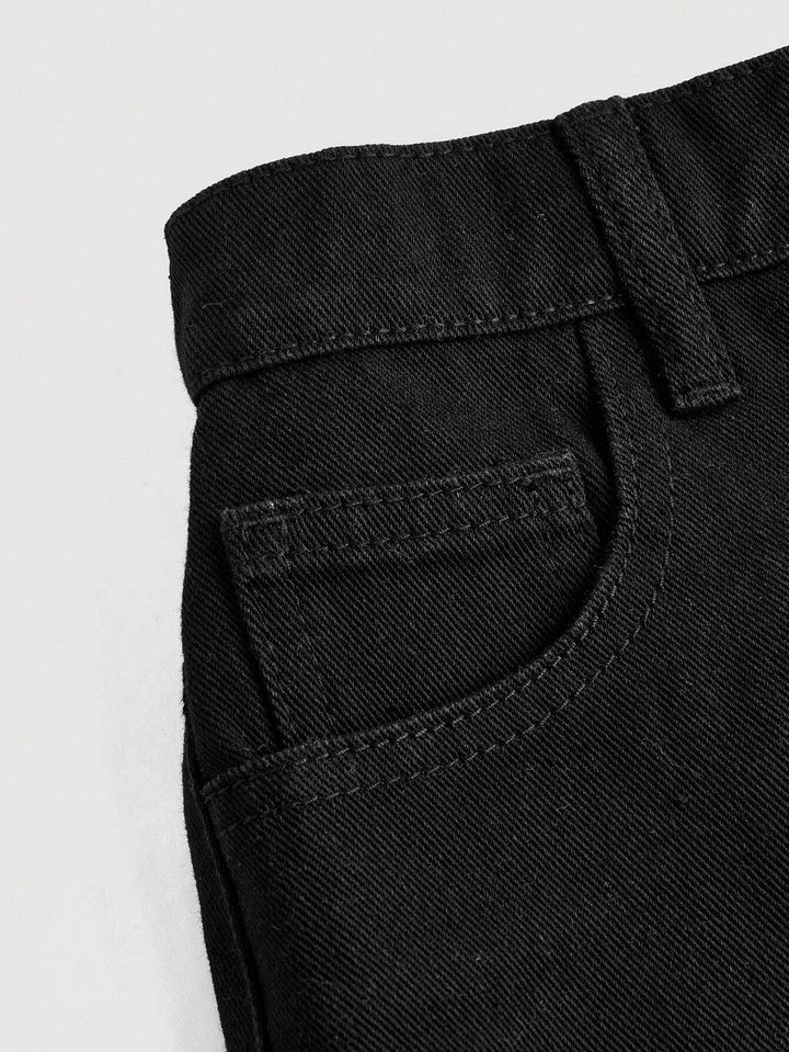 Pantaloni scurți SHEIN, negru