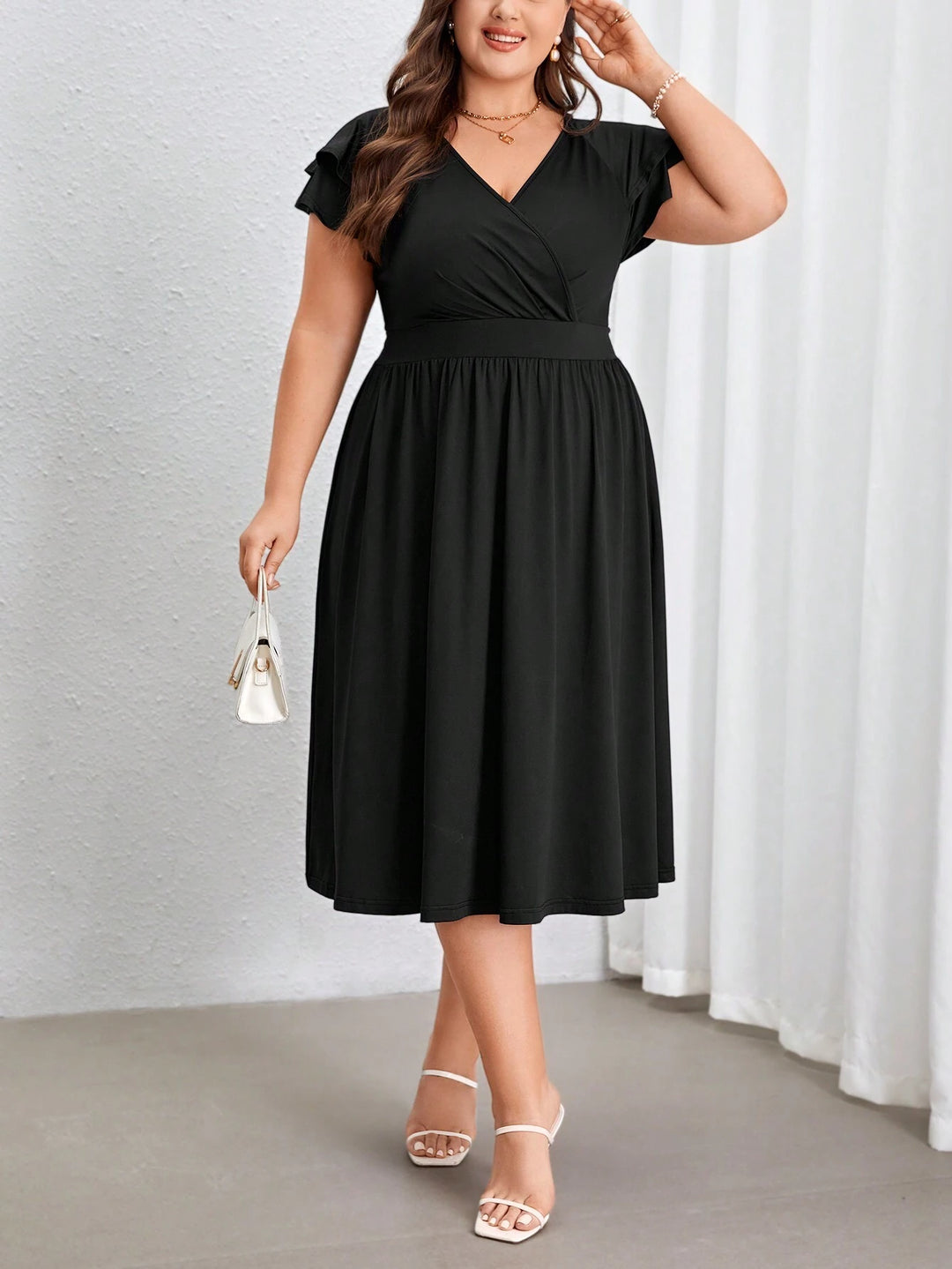 Rochie midi SHEIN, negru