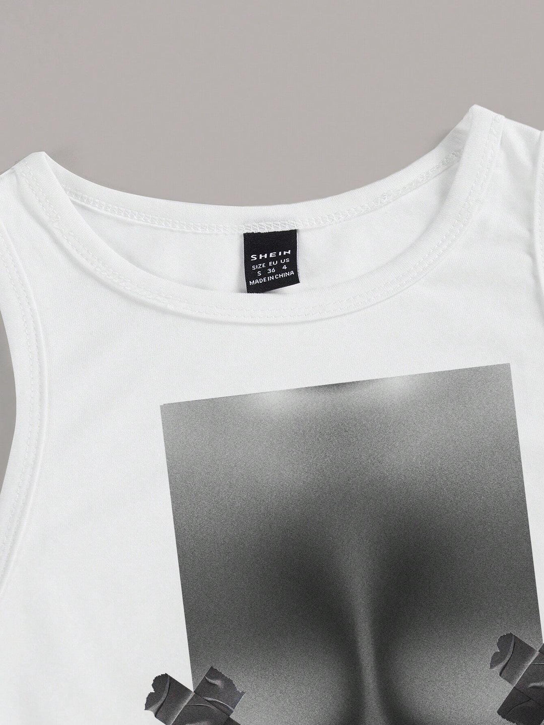 Top SHEIN, alb