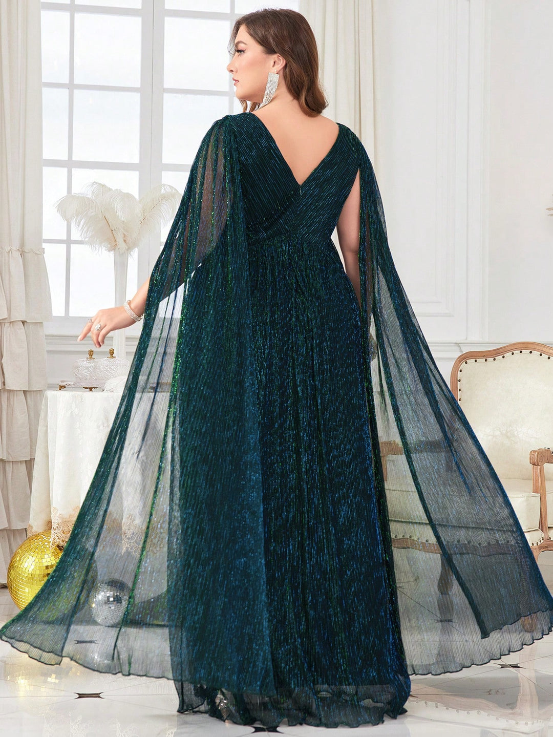 Rochie maxi SHEIN, verde