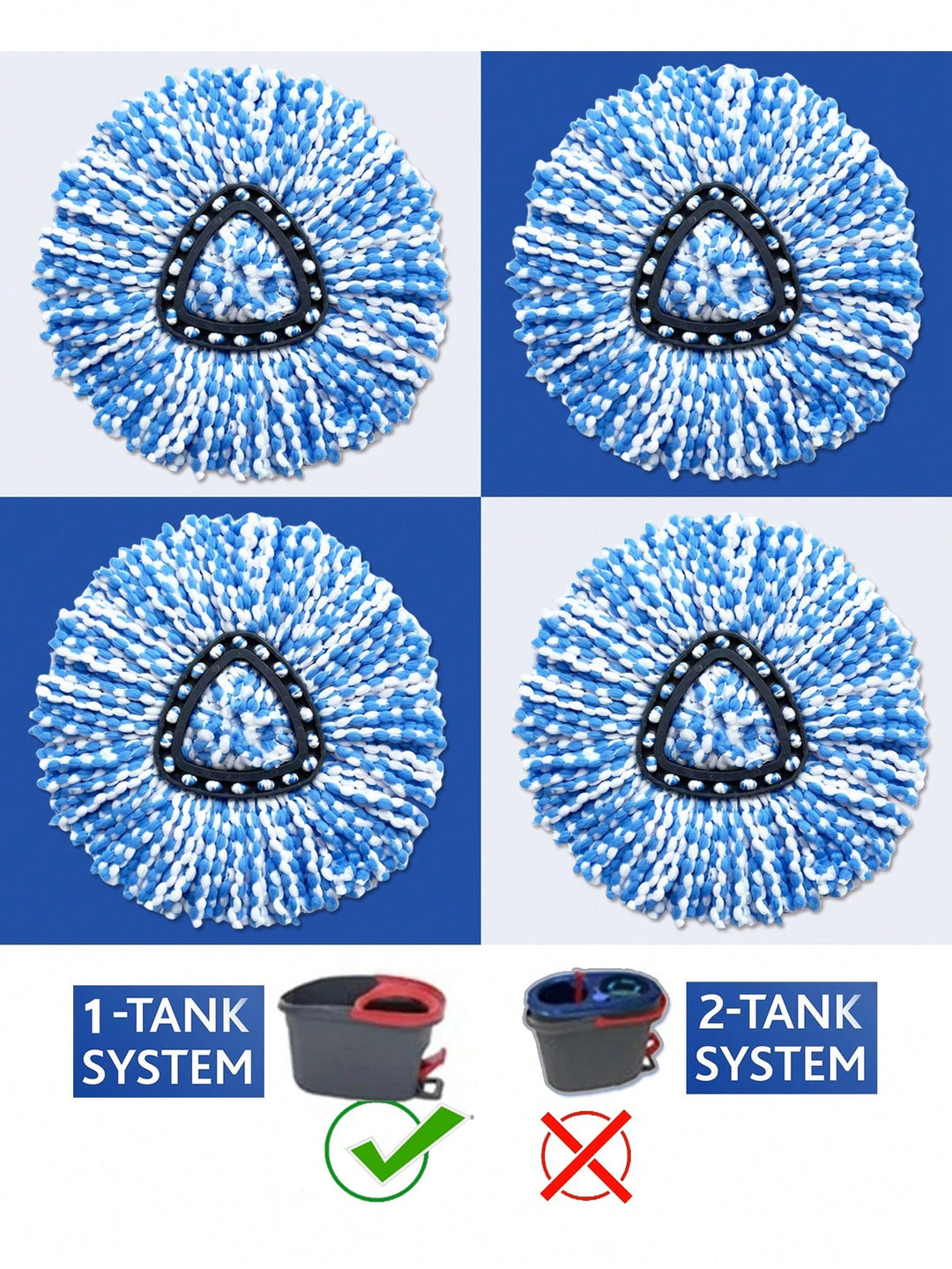 Cap de mop SHEIN, mix culori
