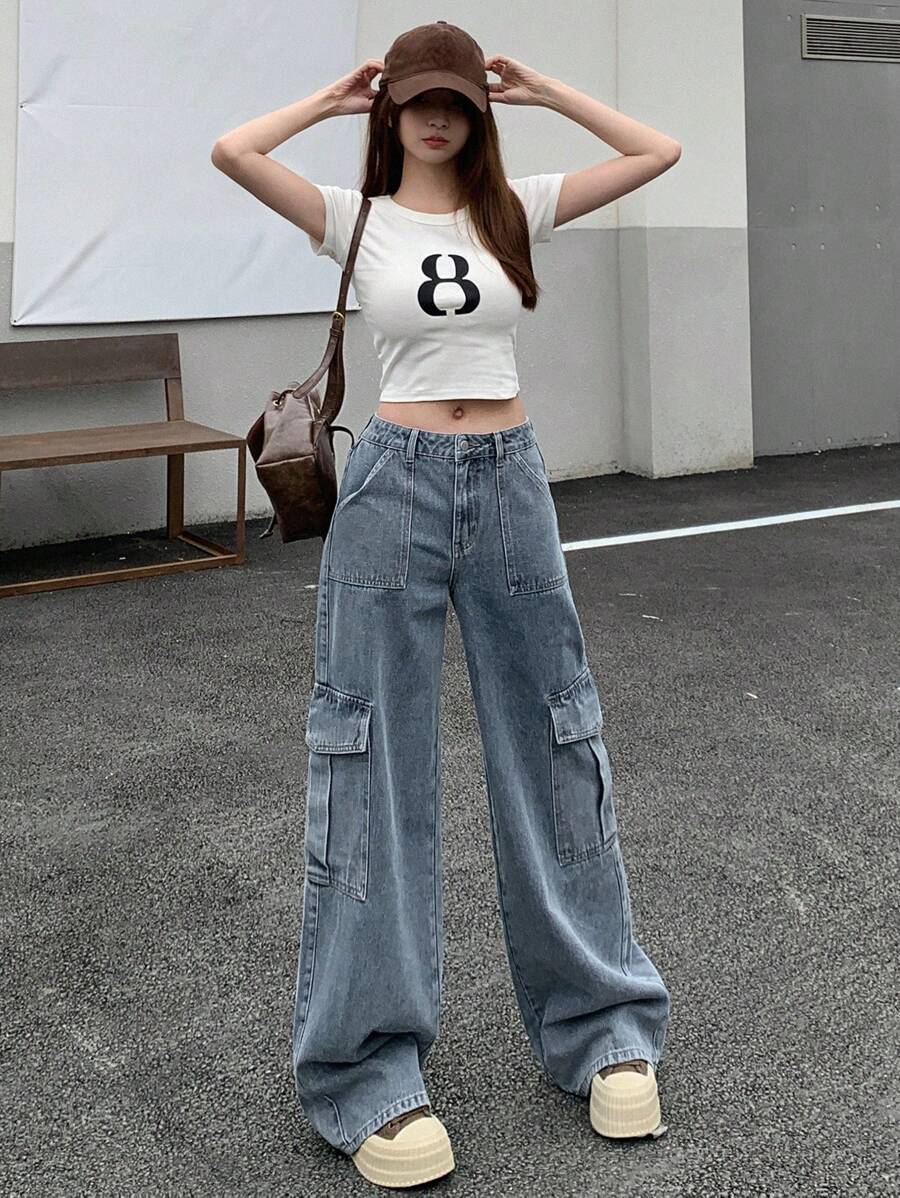 Jeans SHEIN, albastru