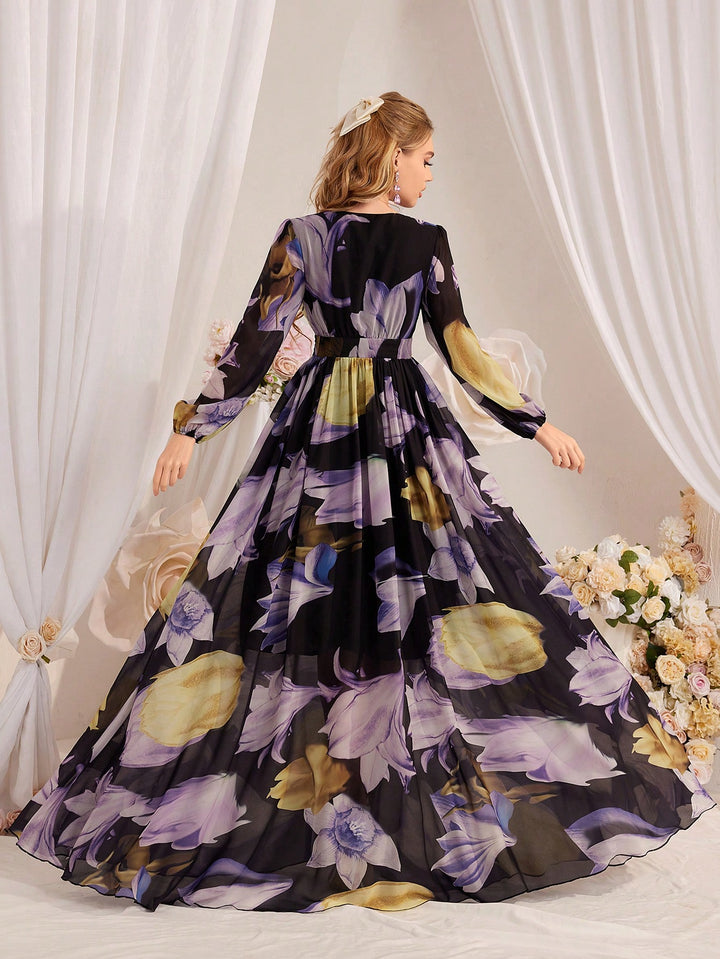 Rochie maxi SHEIN, mix culori