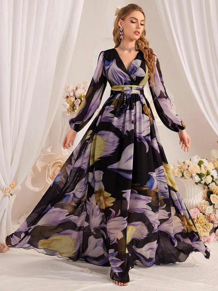 Rochie maxi SHEIN, mix culori