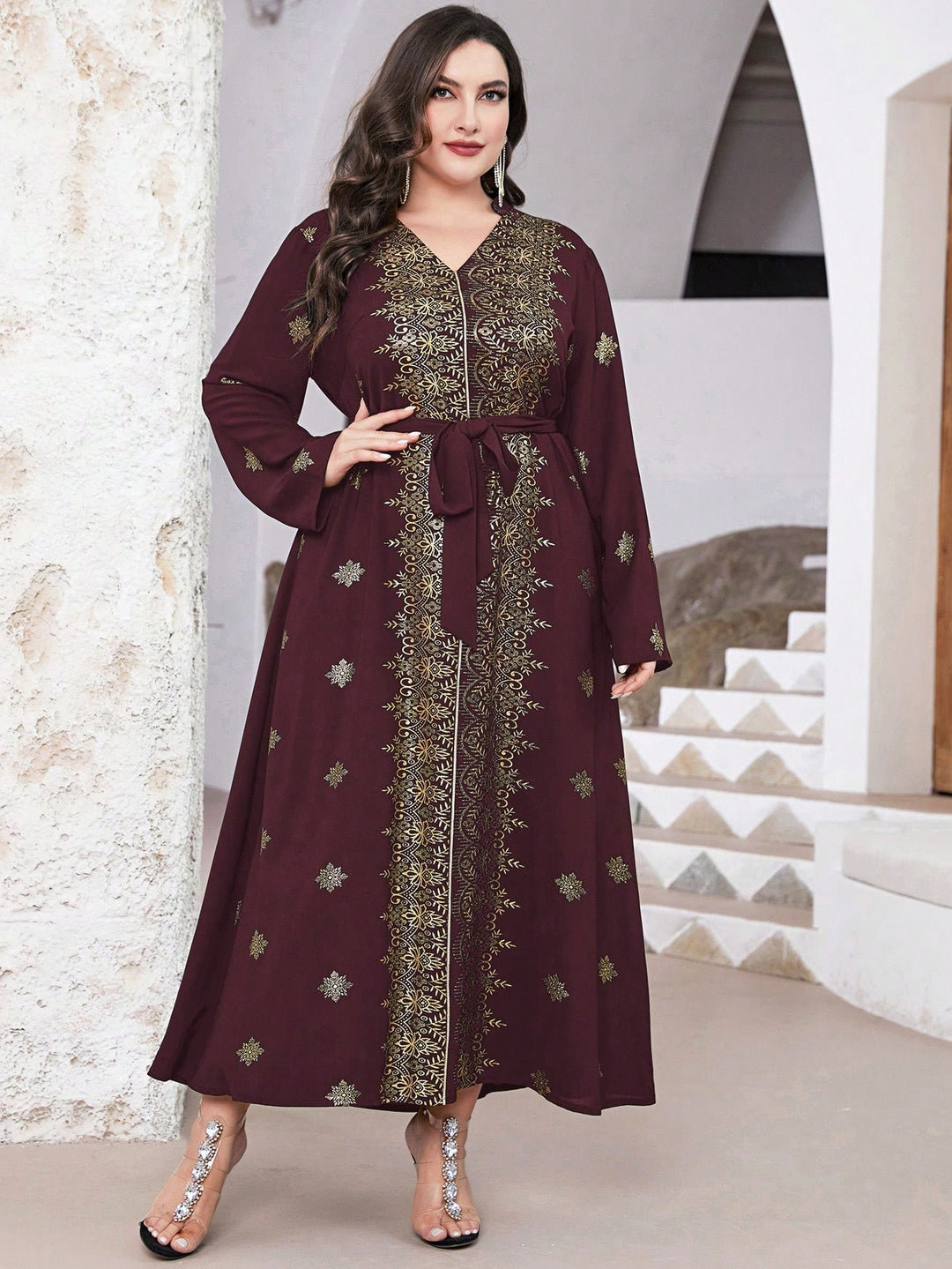 Rochie maxi SHEIN, mix culori