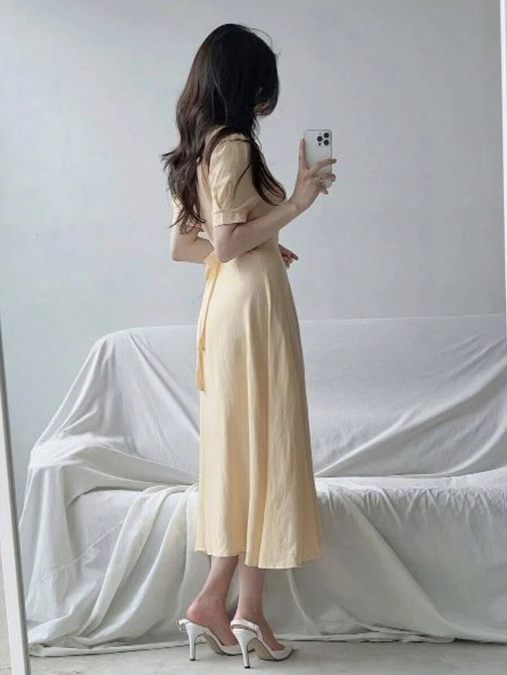 Rochie maxi SHEIN, bej