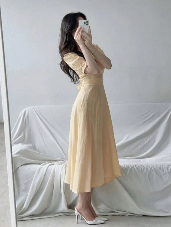 Rochie maxi SHEIN, bej