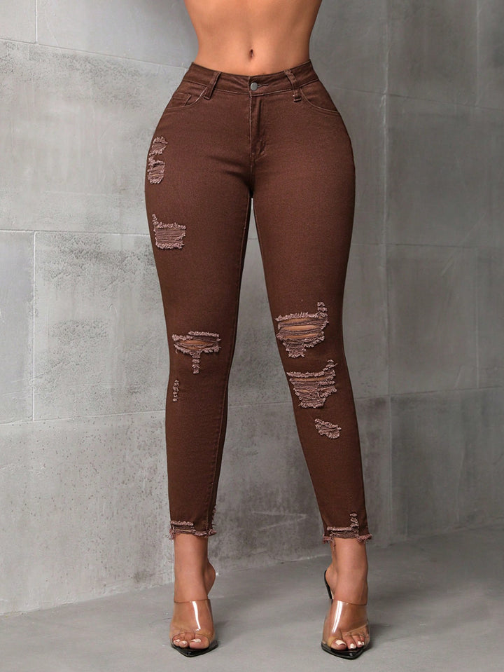 Jeans SHEIN, maro