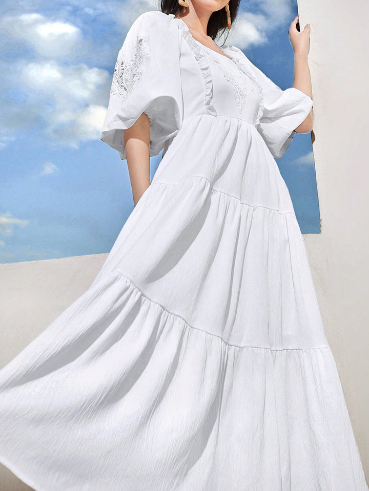 Rochie maxi SHEIN, alb