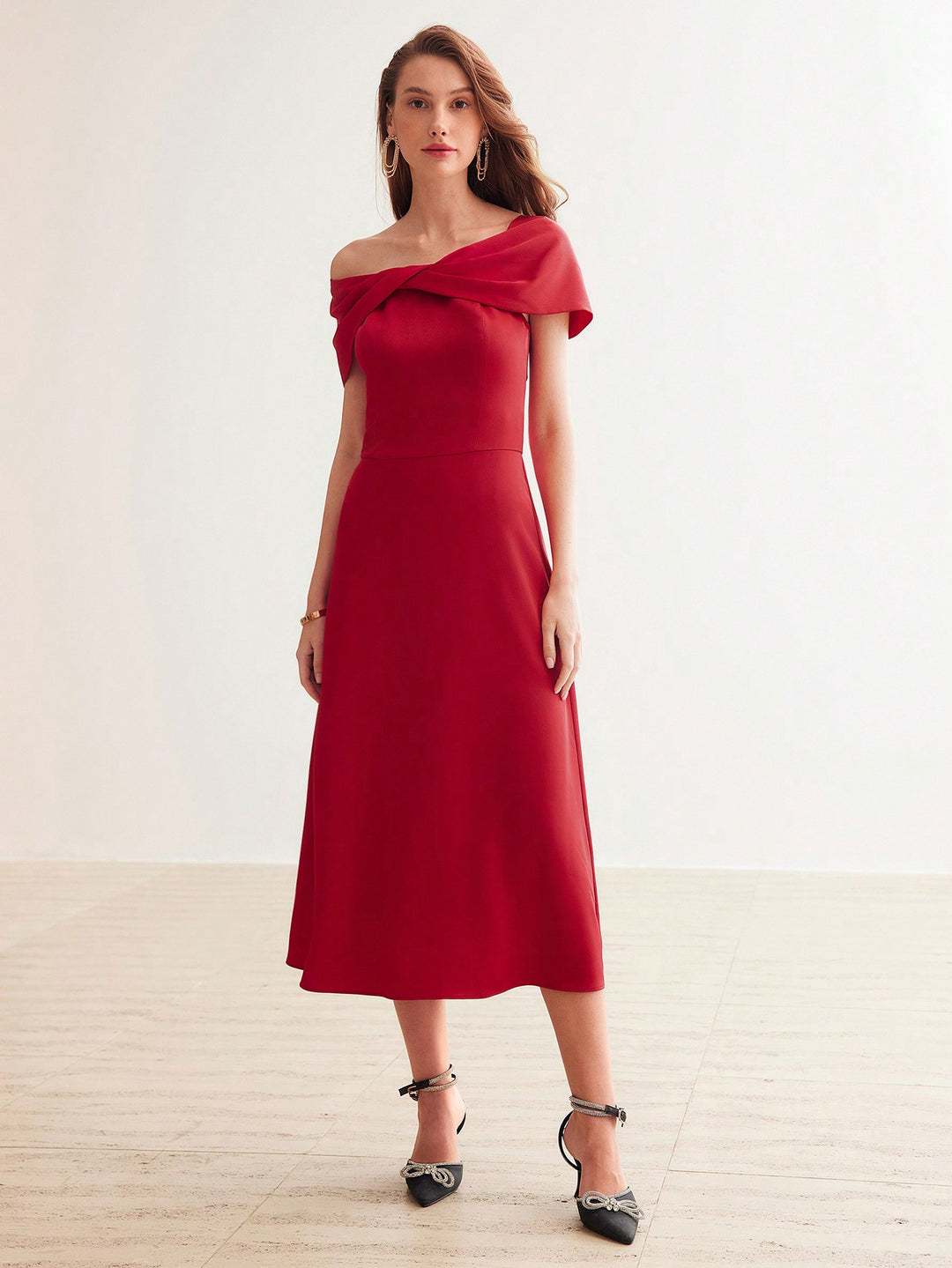 Rochie maxi SHEIN, roșu