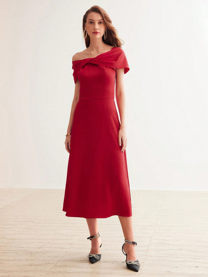 Rochie maxi SHEIN, roșu