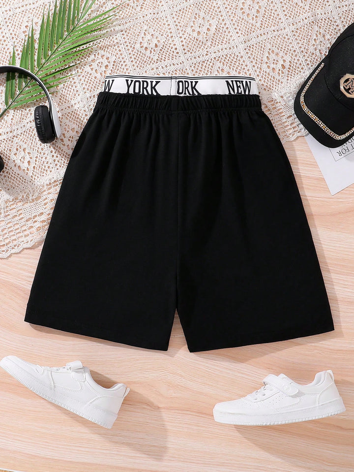 Pantaloni scurți SHEIN, negru