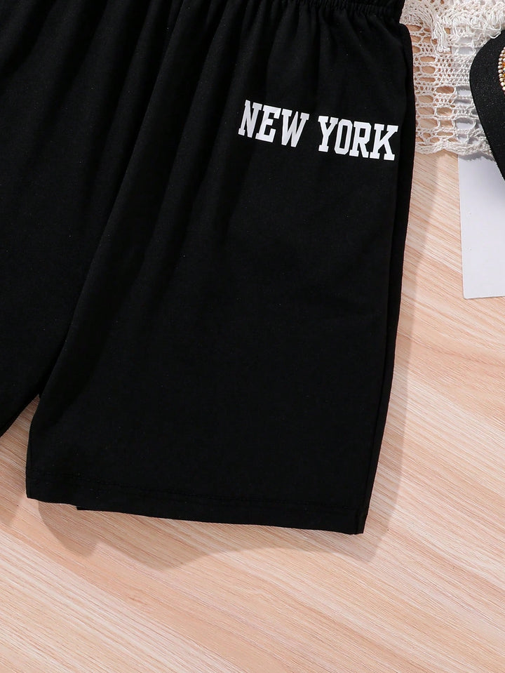 Pantaloni scurți SHEIN, negru