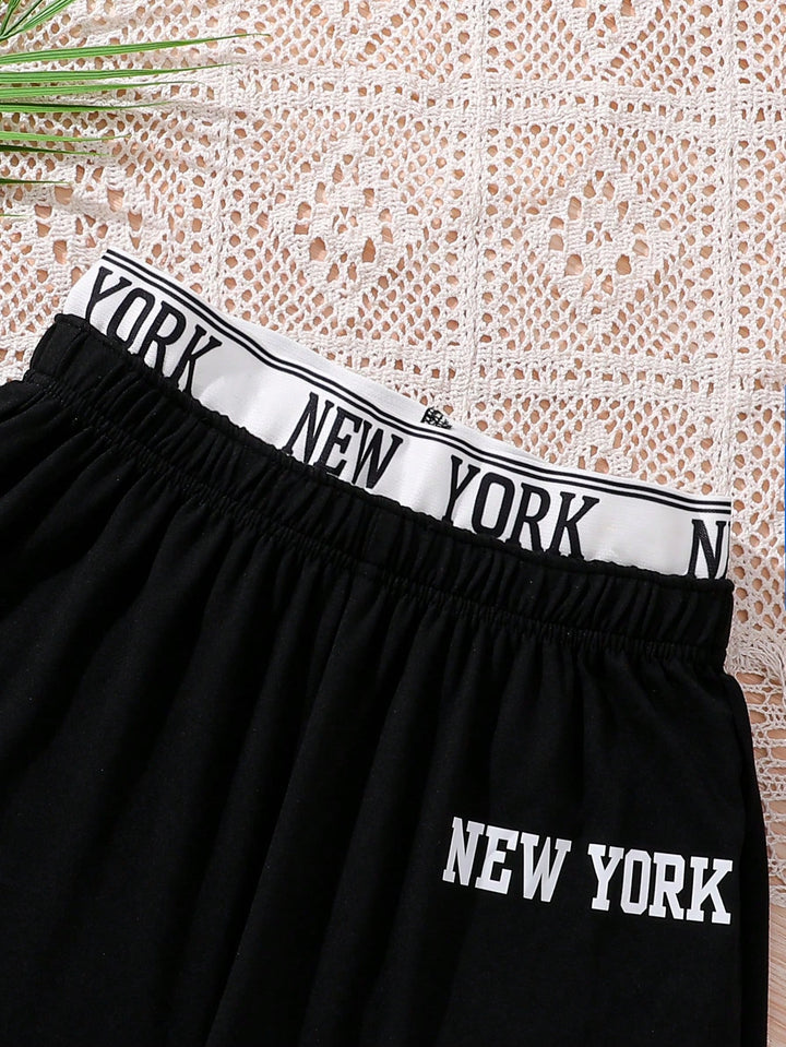 Pantaloni scurți SHEIN, negru