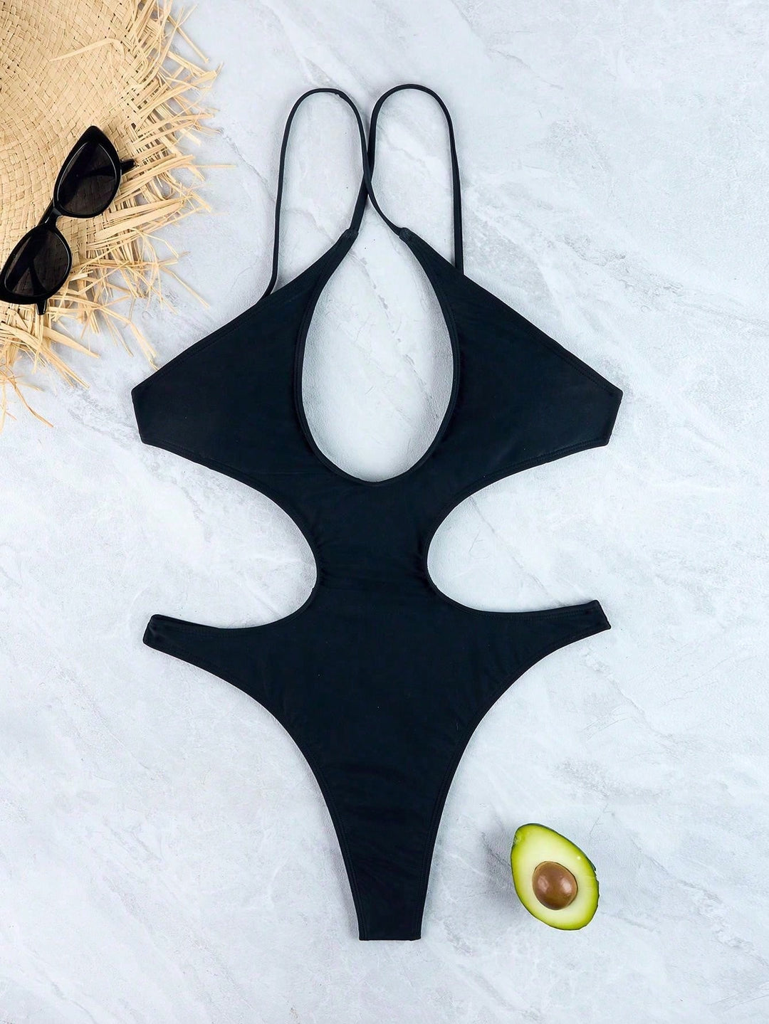 Costum de baie întreg SHEIN, negru