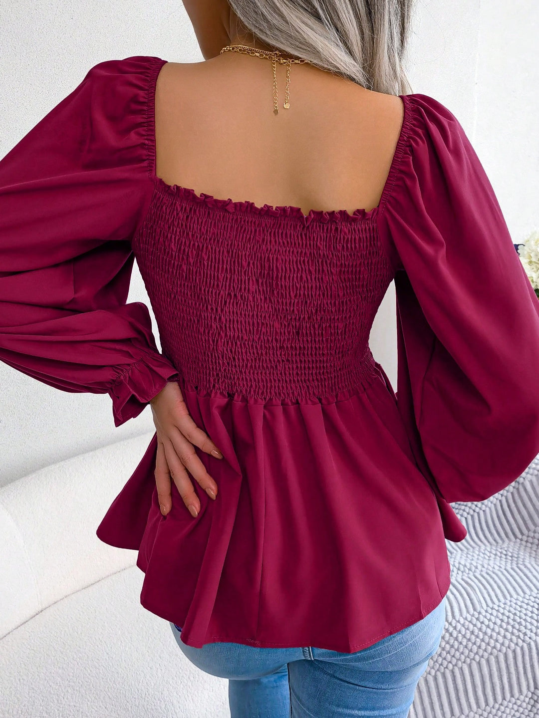 Bluza SHEIN, vișiniu