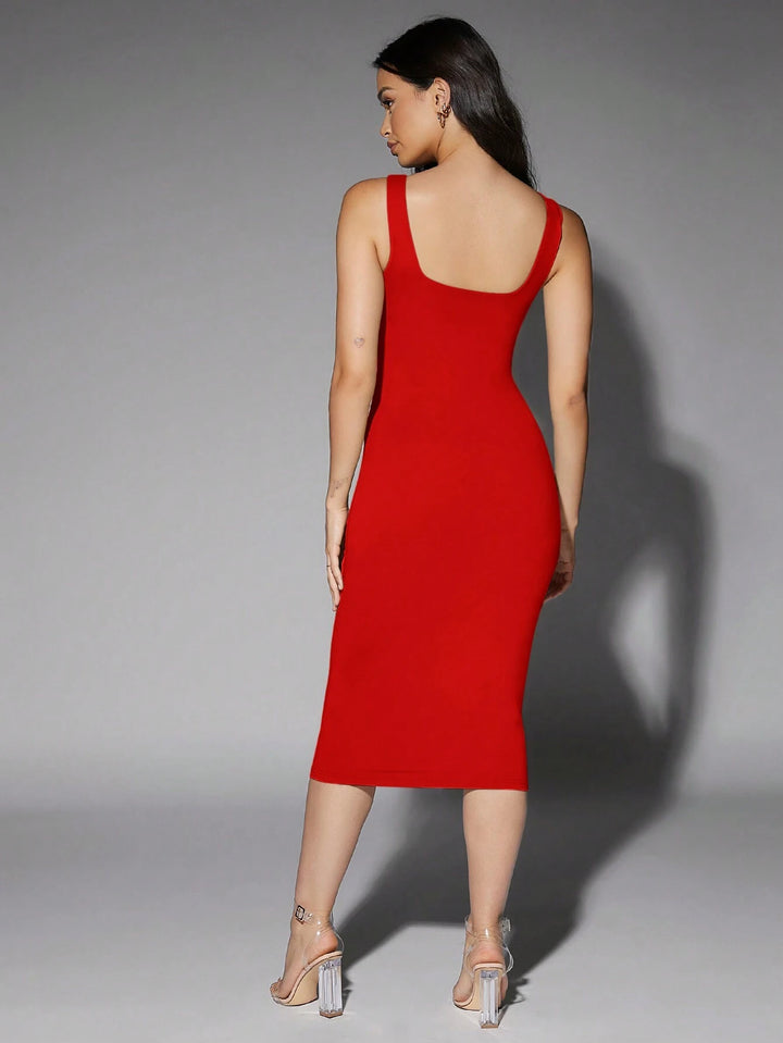 Rochie midi SHEIN, roșu