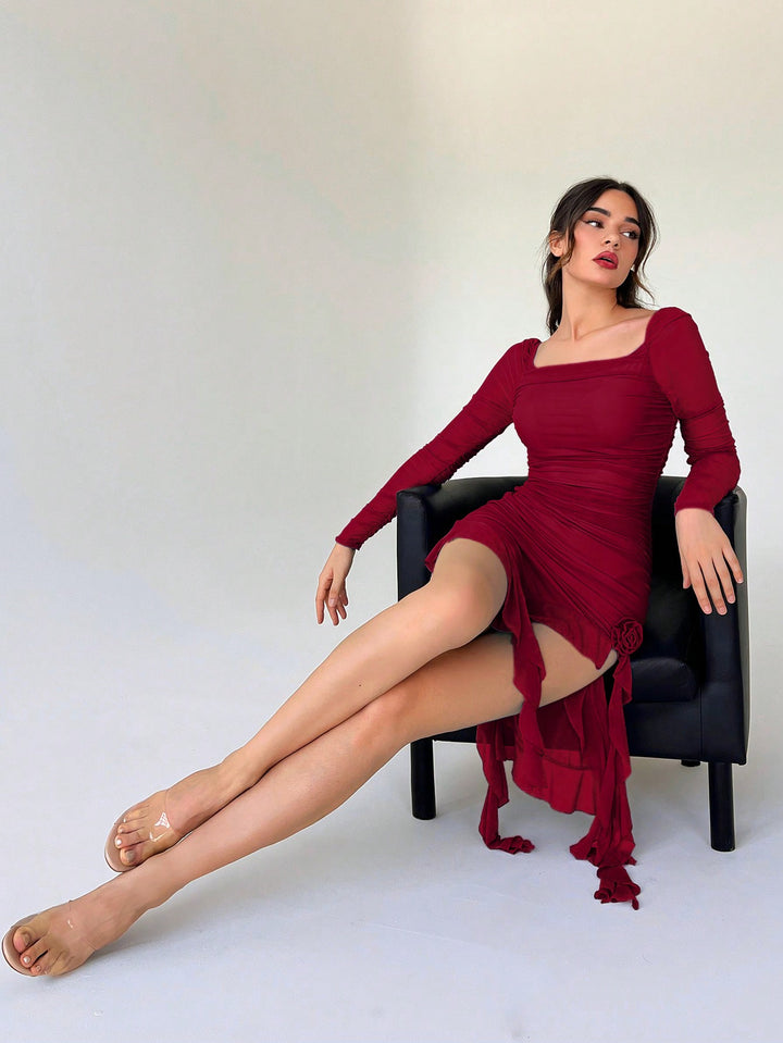 Rochie mini SHEIN, vișiniu