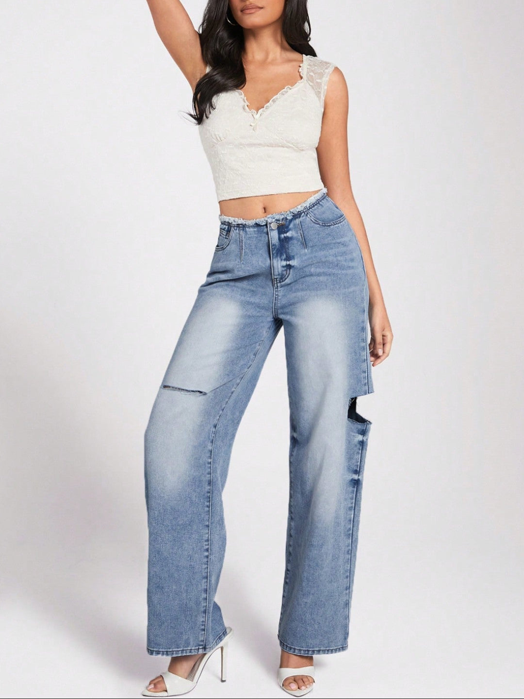 Jeans SHEIN, albastru