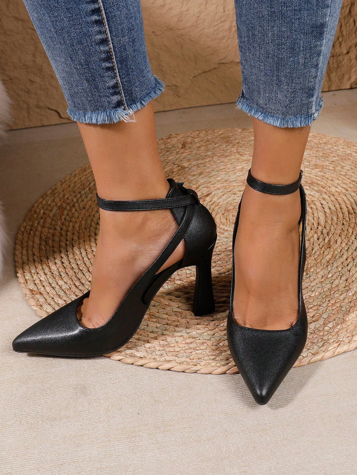 Pantofi cu toc SHEIN, negru
