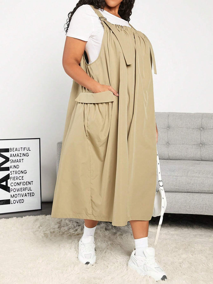 Rochie maxi SHEIN, bej