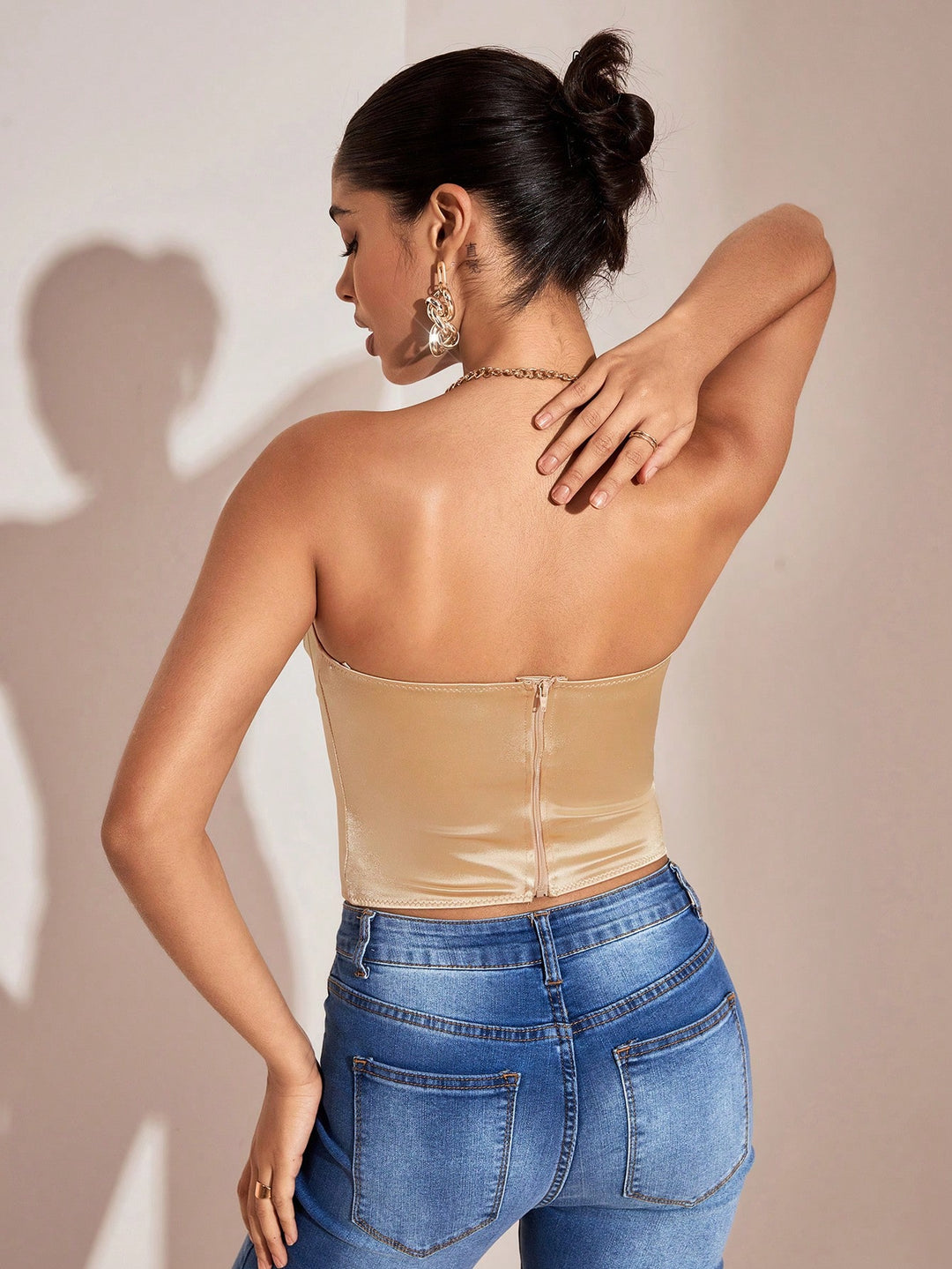 Top SHEIN, auriu