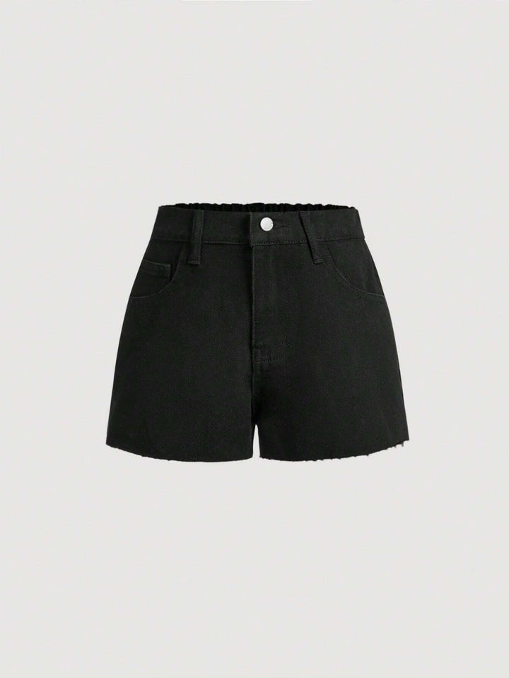 Pantaloni scurți SHEIN, negru