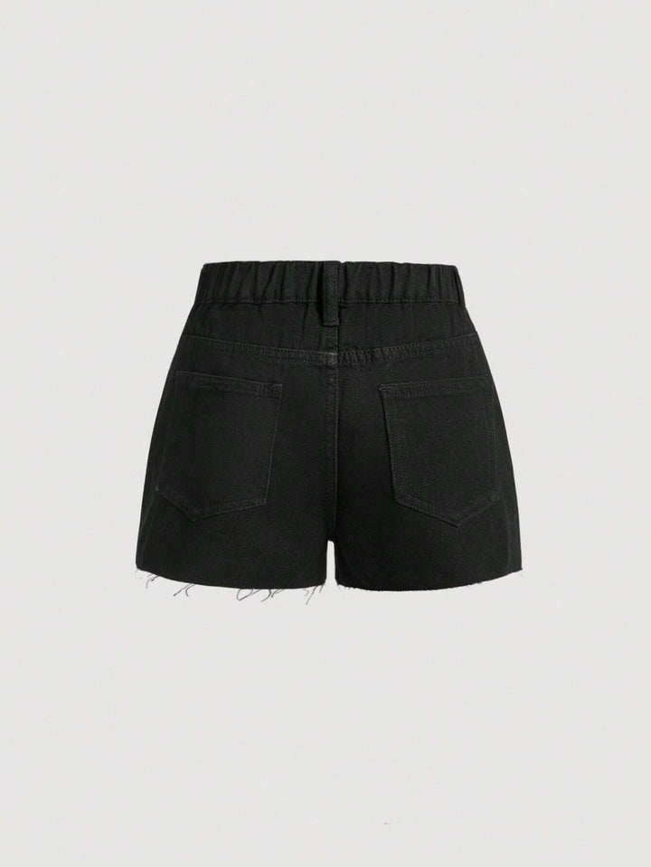 Pantaloni scurți SHEIN, negru