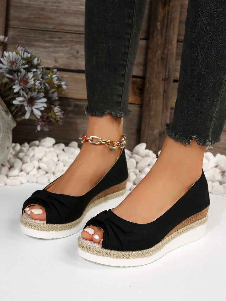 Espadrile SHEIN, negru