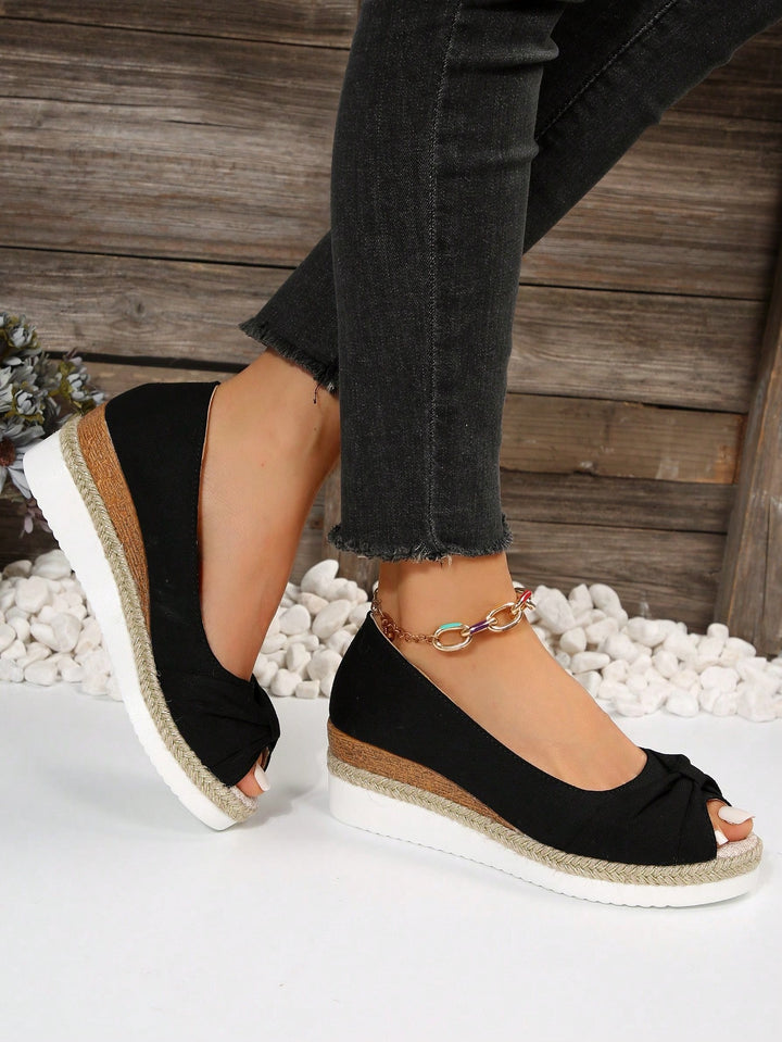 Espadrile SHEIN, negru
