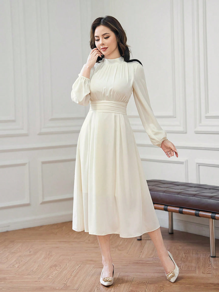 Rochie midi SHEIN, bej