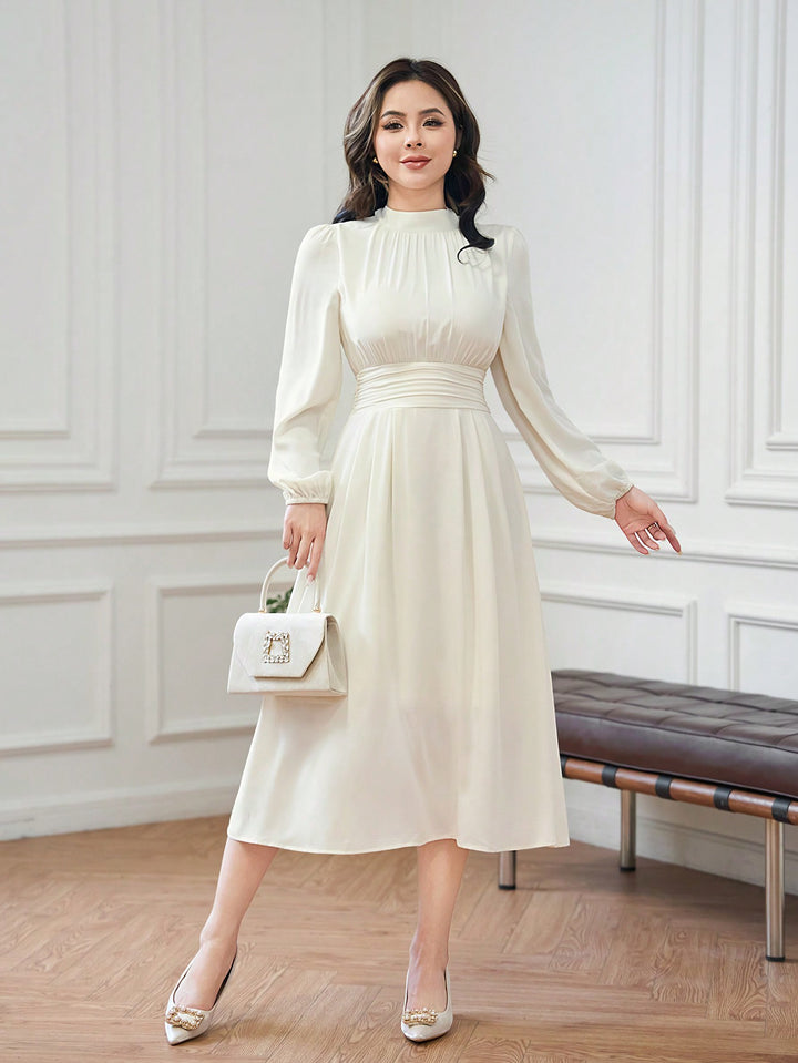 Rochie midi SHEIN, bej