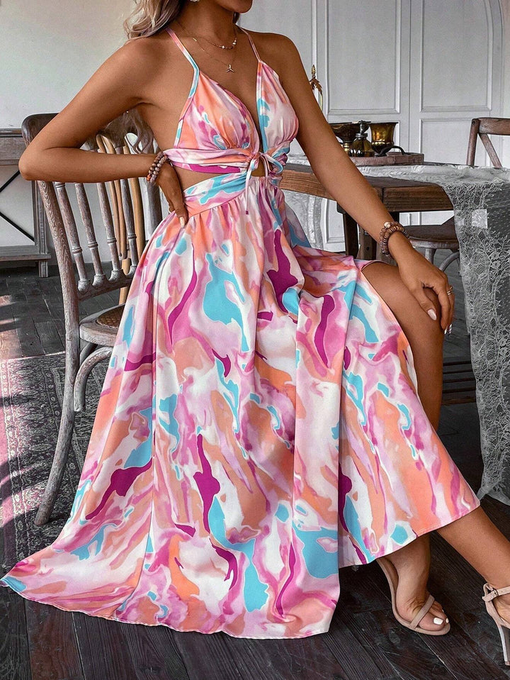 Rochie maxi Shein, mix culori
