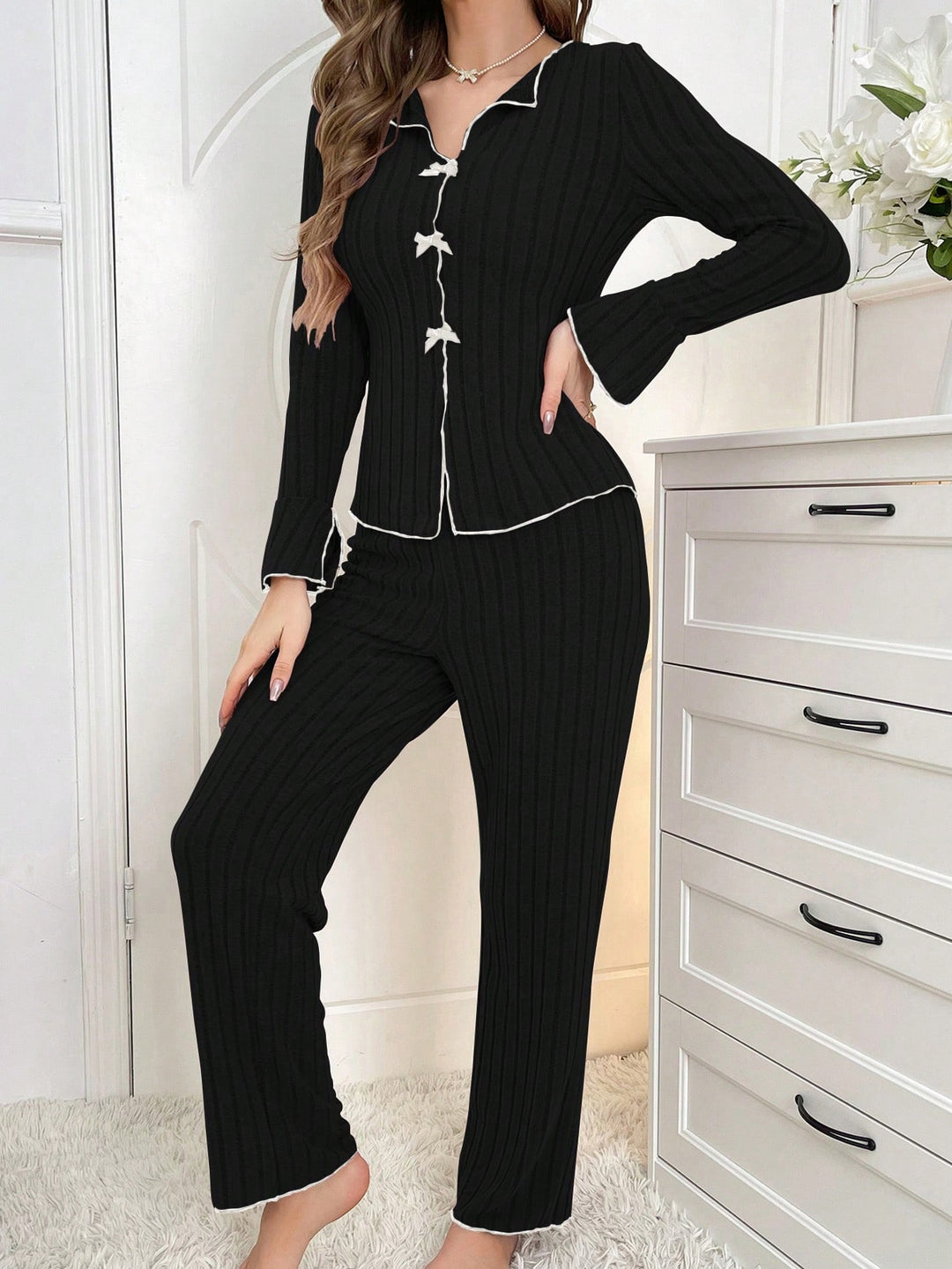 Pijama SHEIN, negru