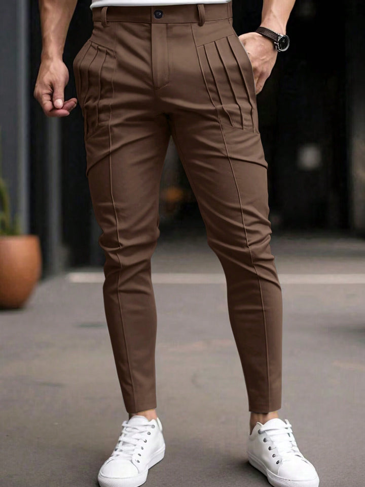 Pantaloni SHEIN, maro